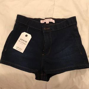 Denim high-waisted short